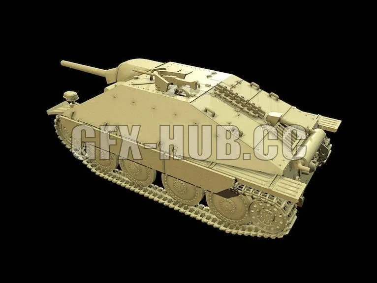 PBR Game 3D Model – Jagdpanzer Hetzer