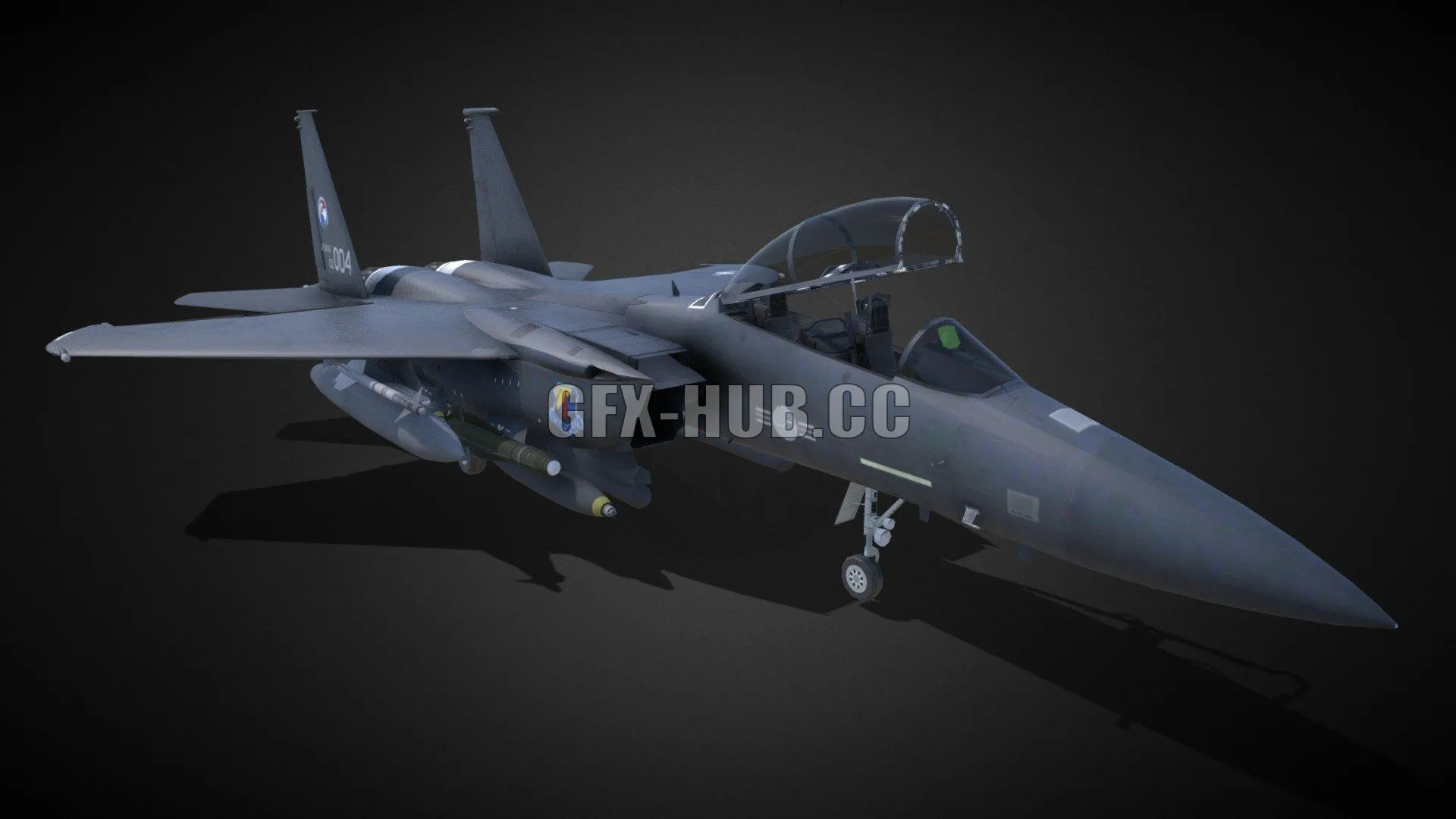 PBR Game 3D Model – Jet fighter