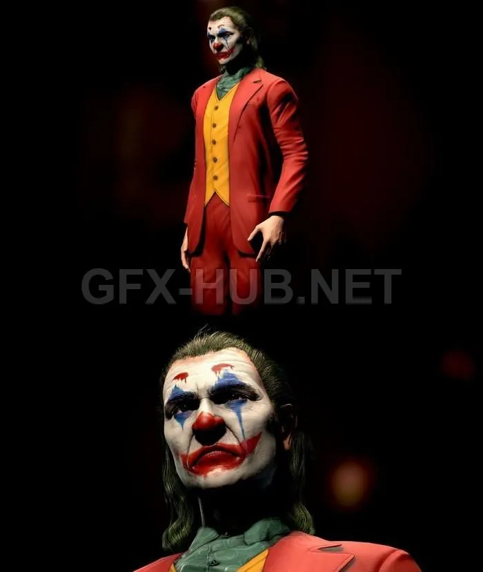 PBR Game 3D Model – Joker
