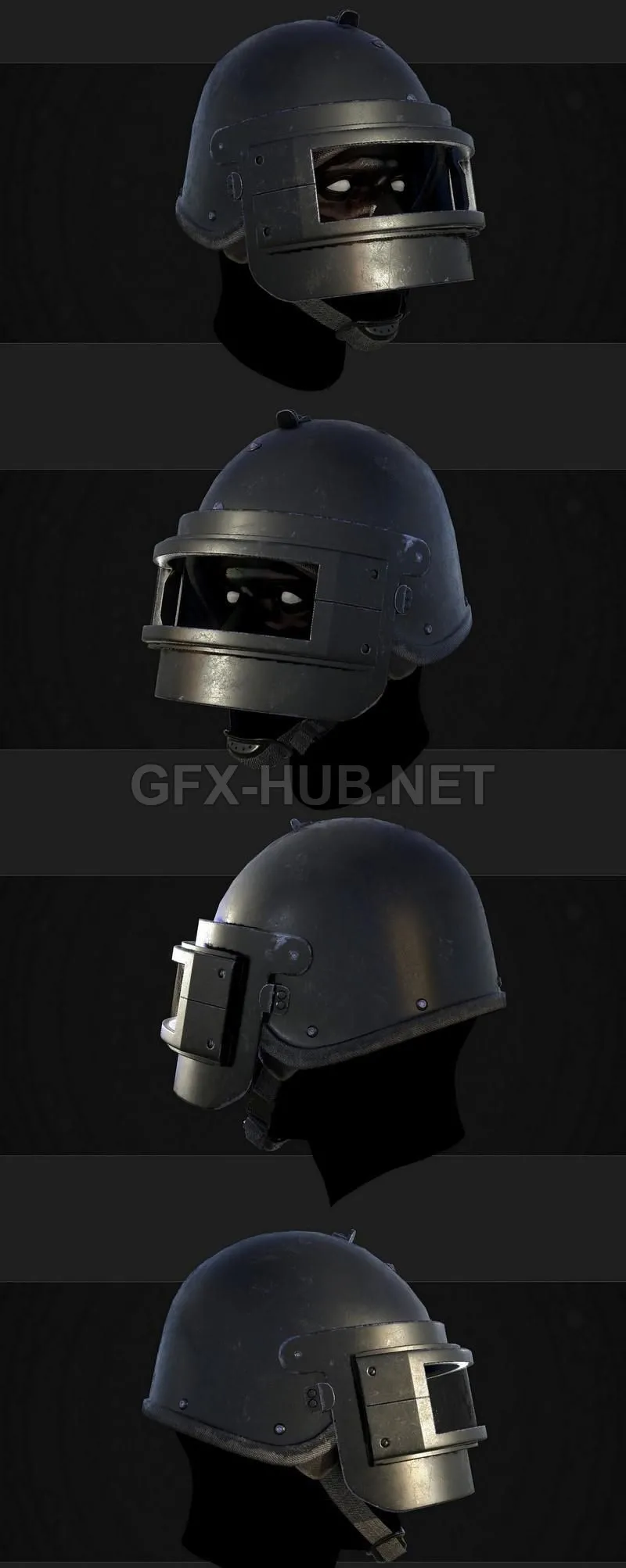 PBR Game 3D Model – Altyn helmet