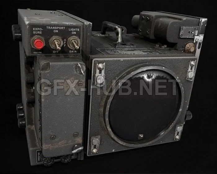 PBR Game 3D Model – KD-2 Oscilloscope Recording Camera