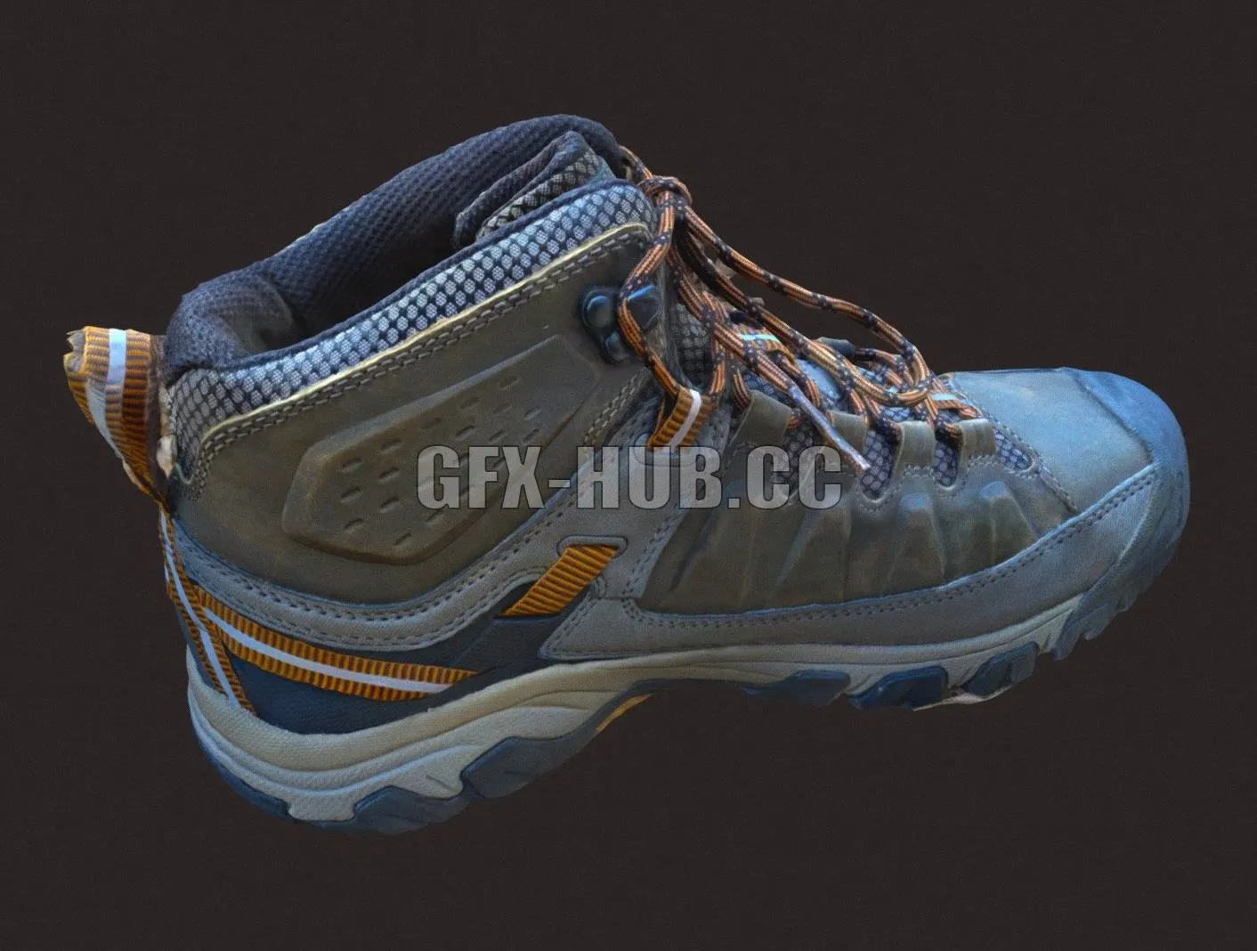 PBR Game 3D Model – Keens Hiking Boots