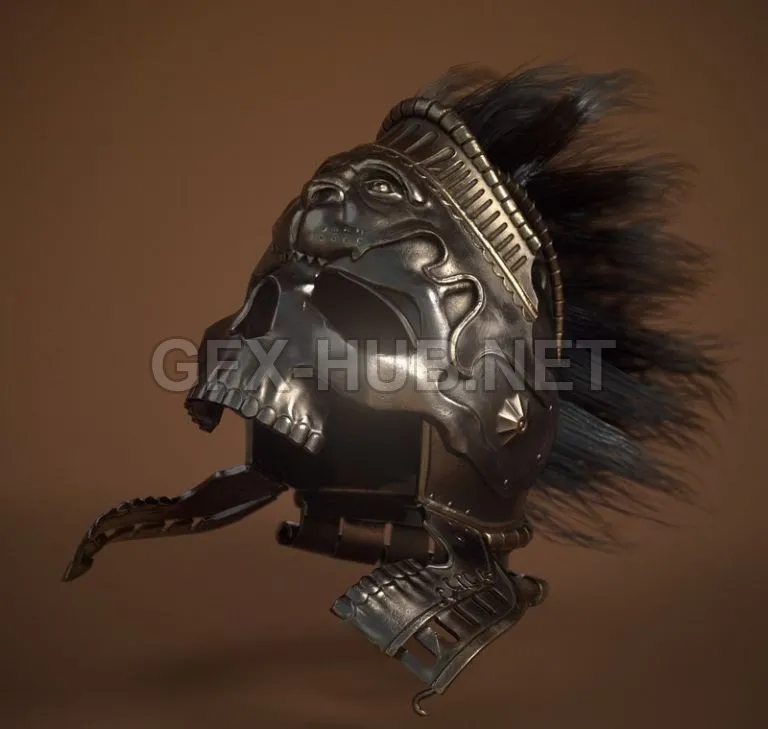 PBR Game 3D Model – King Gaiserics Helmet