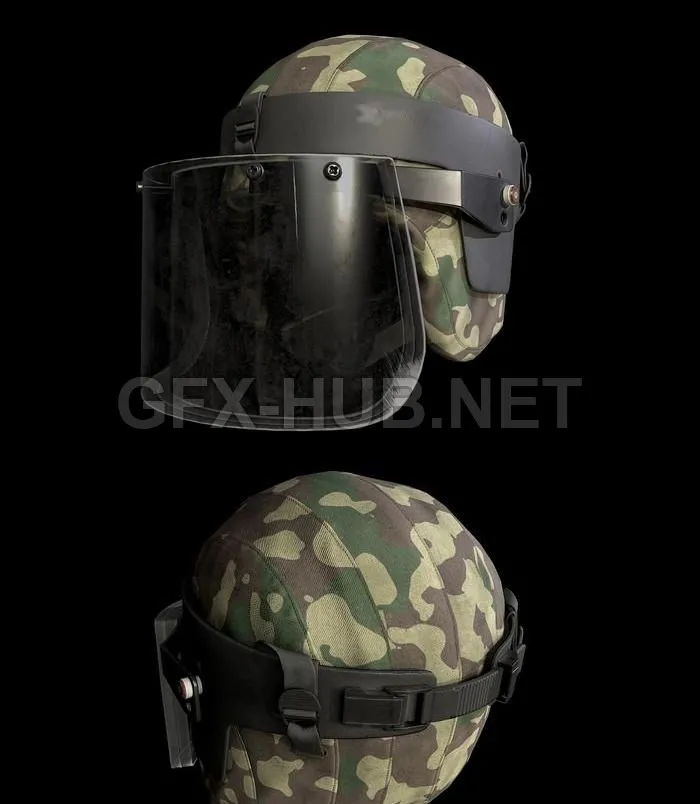 PBR Game 3D Model – Kiver-M Helmet
