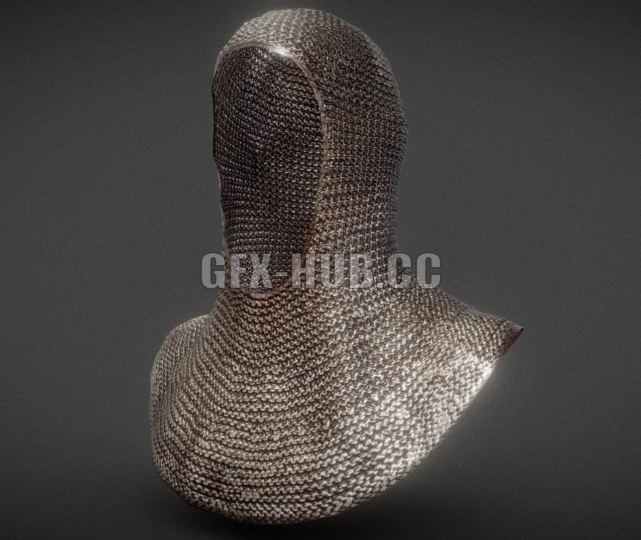PBR Game 3D Model – Knight Malien Headwear
