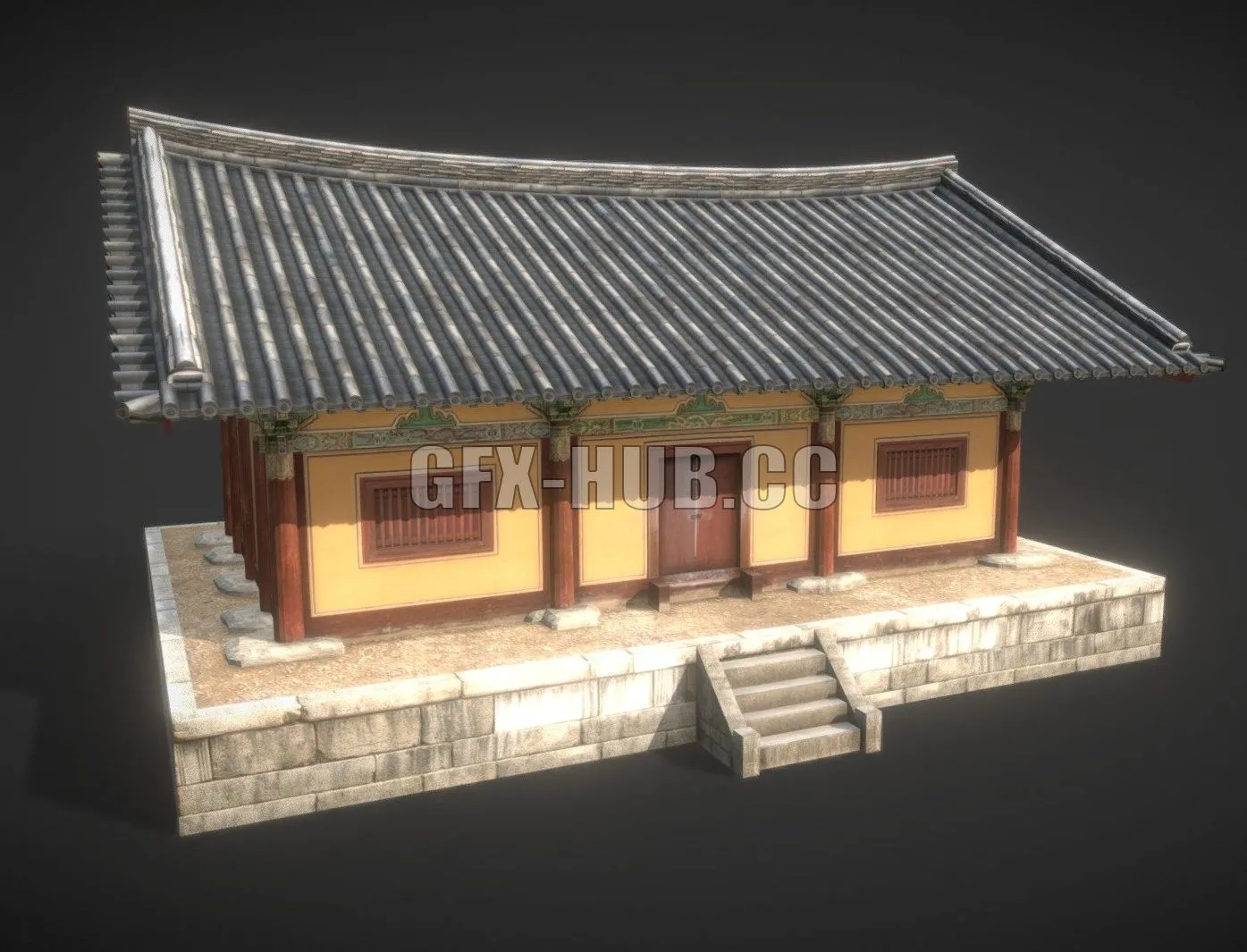 PBR Game 3D Model – Korea National Treasure