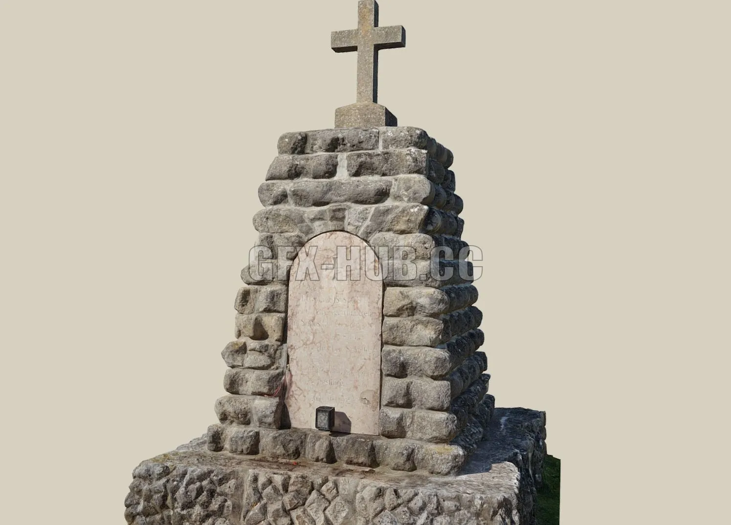 PBR Game 3D Model – Kriegerdenkmal