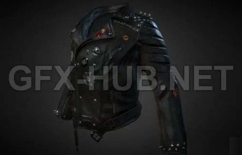 PBR Game 3D Model – Leather Jacket