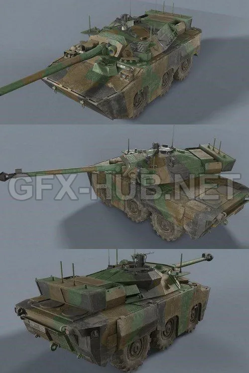 PBR Game 3D Model – AMX 10 RCR
