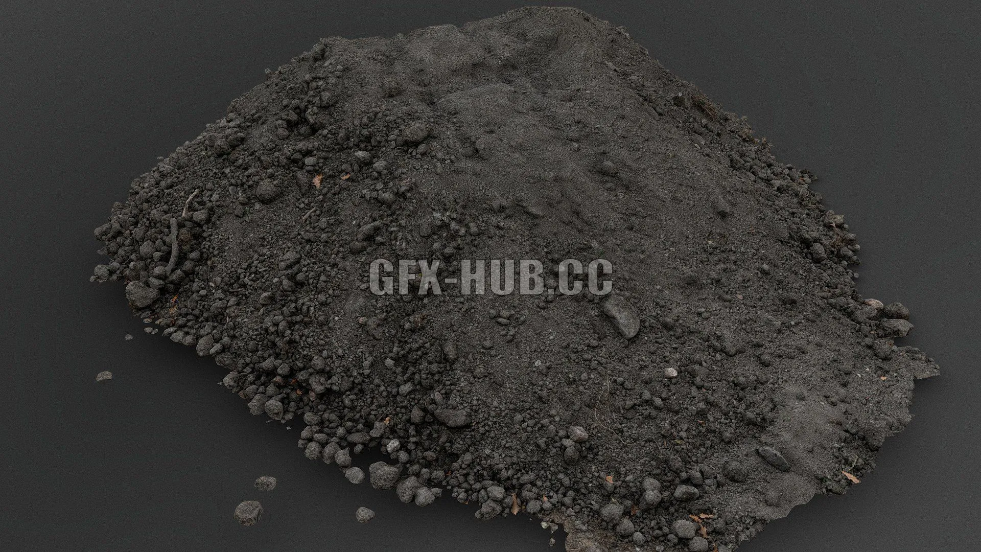 PBR Game 3D Model – Lump soil heap