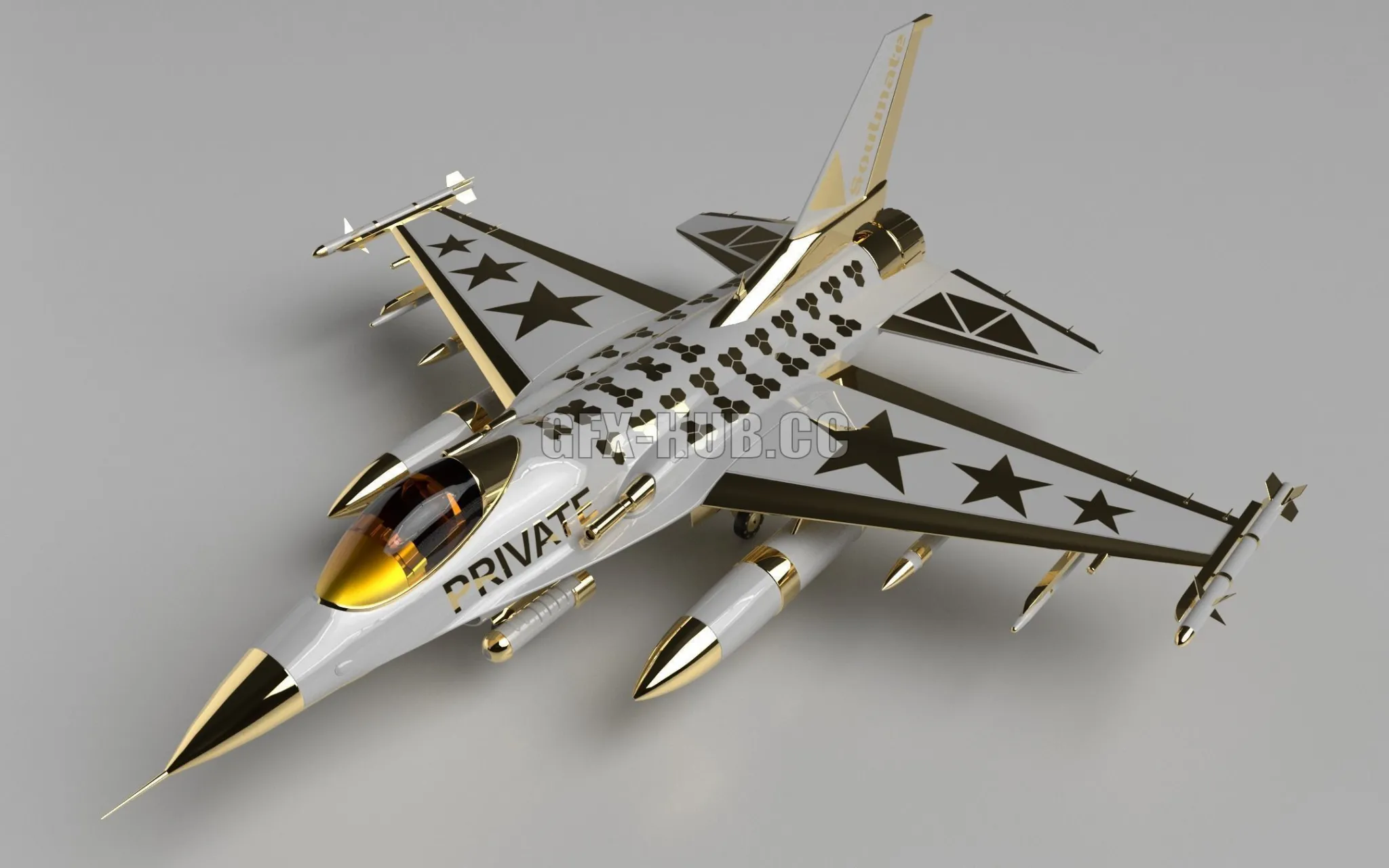 PBR Game 3D Model – Luxury Jet