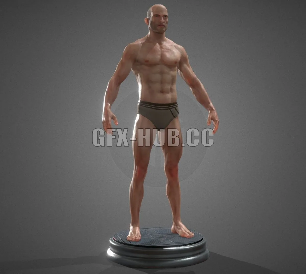 PBR Game 3D Model – Male Anatomy