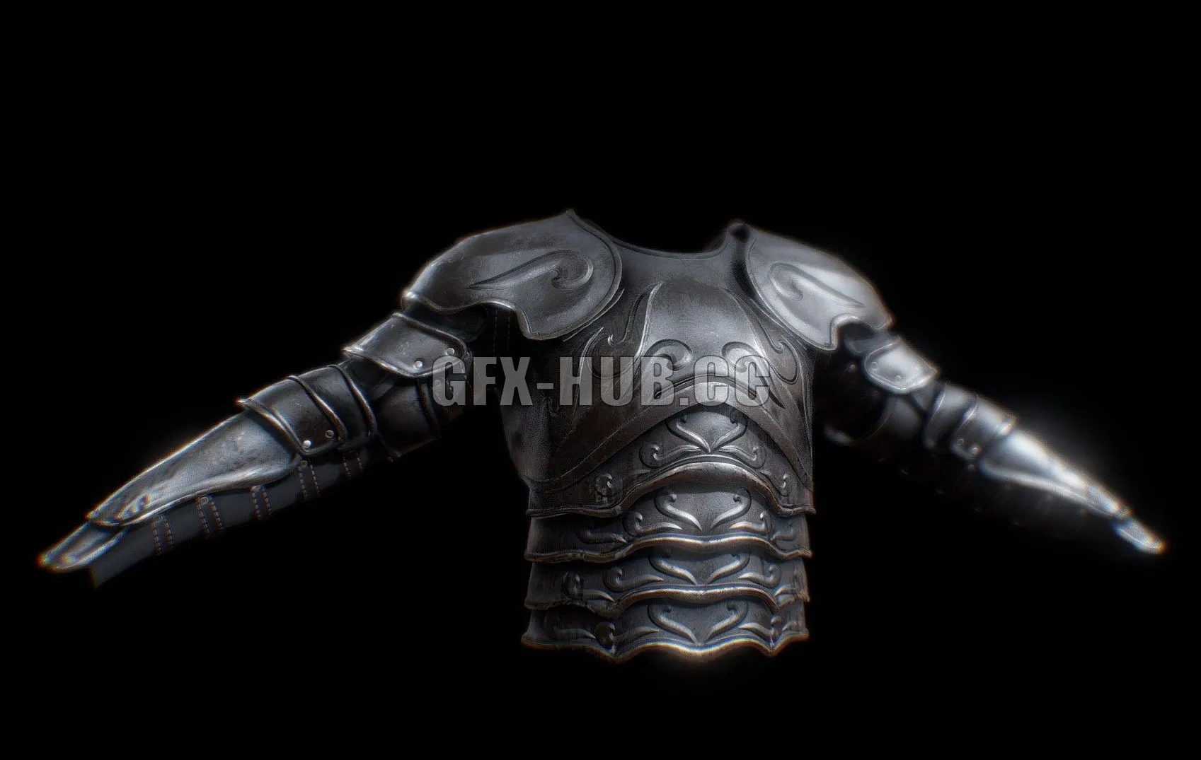 PBR Game 3D Model – Male Armour- 2