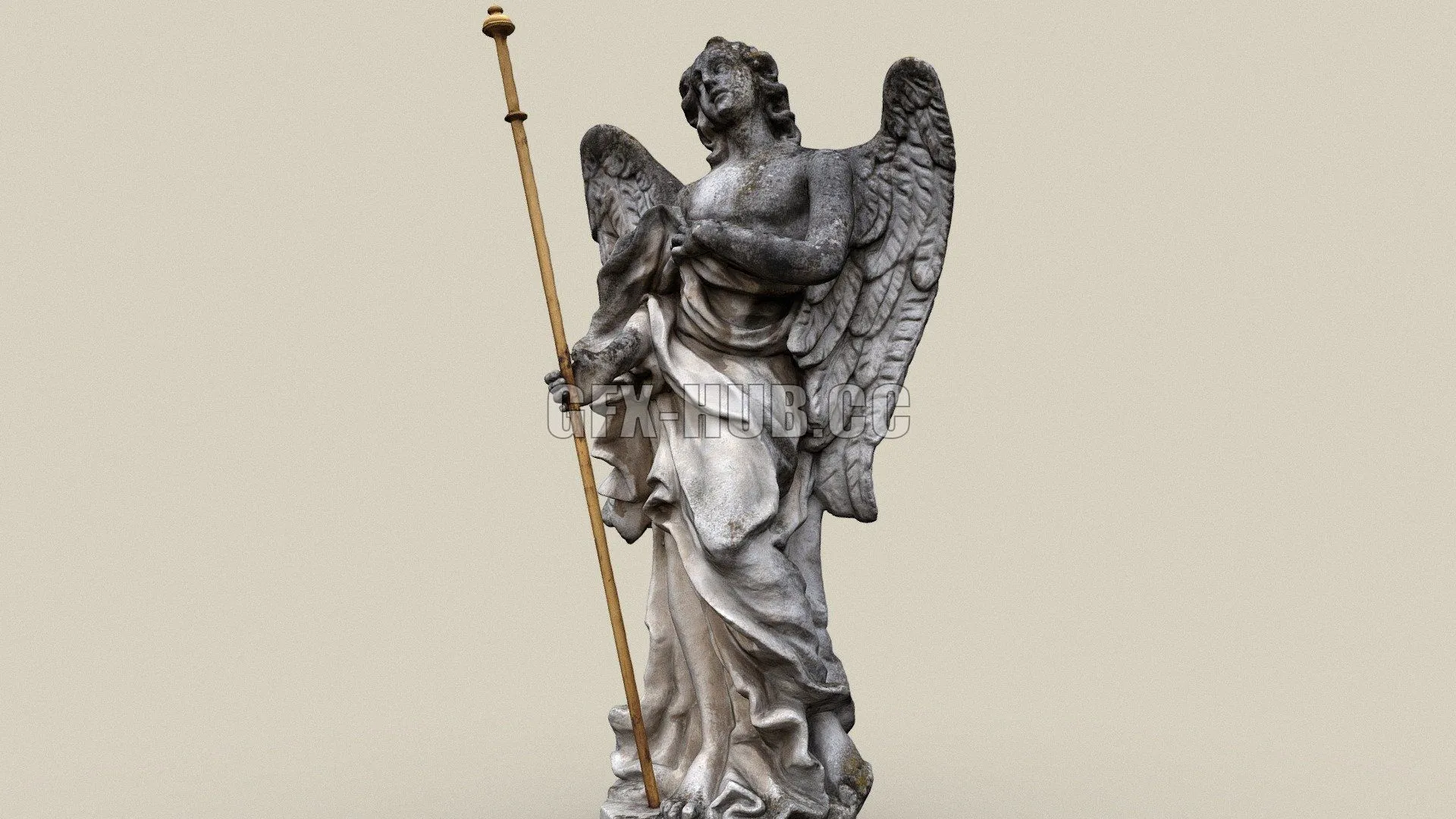 PBR Game 3D Model – Angel
