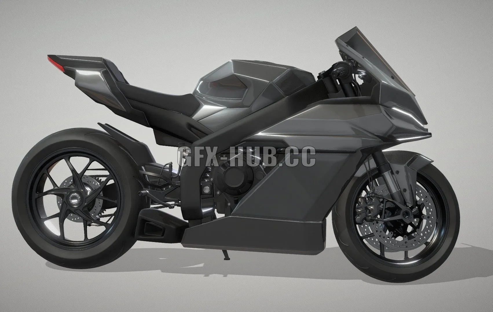PBR Game 3D Model – Mav-1r Sportbike Concept