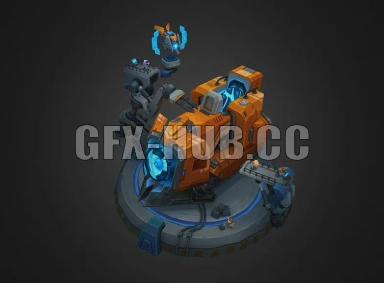 PBR Game 3D Model – Mecha Sion Yordle Factory