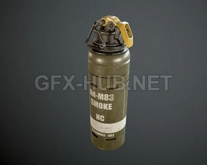 PBR Game 3D Model – AN-M83 Smoke Grenade