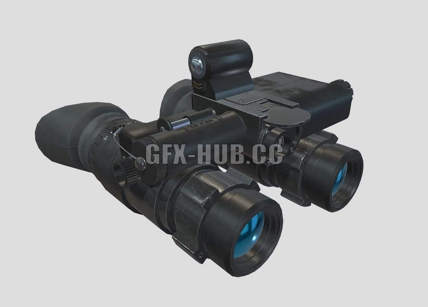 PBR Game 3D Model – AN-PVS-23 Night vision goggles