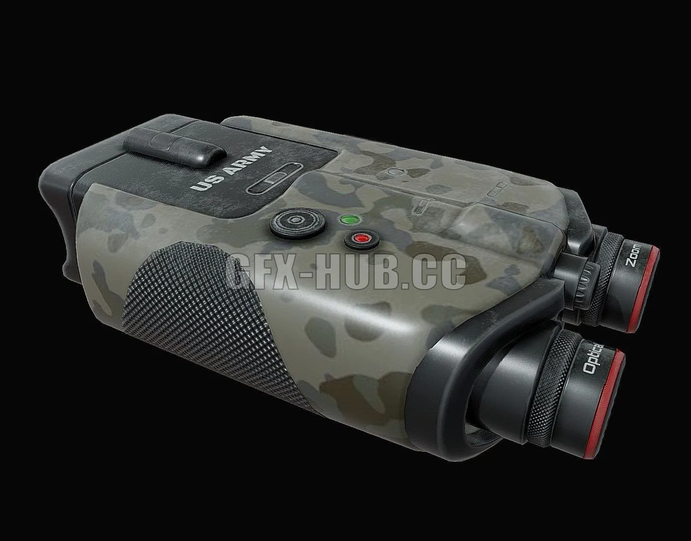 PBR Game 3D Model – Military Binocular