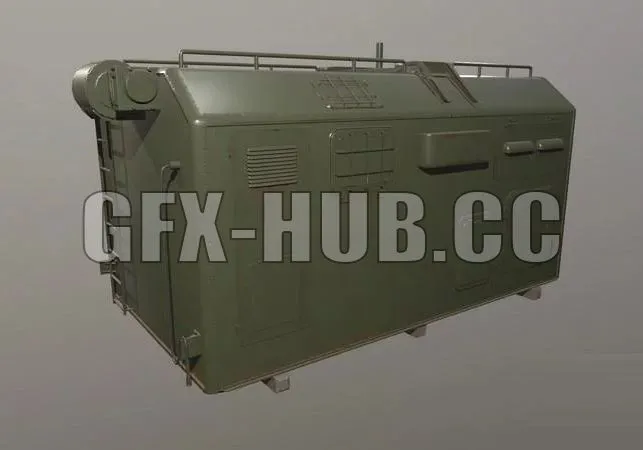 PBR Game 3D Model – Military Mobile Modular