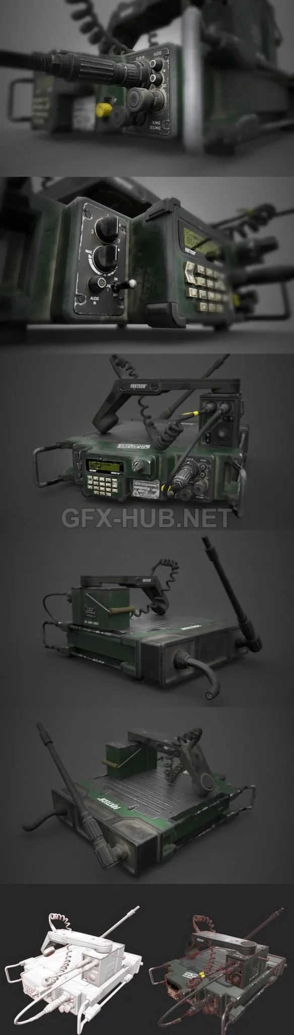 PBR Game 3D Model – Military station