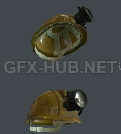 PBR Game 3D Model – Miners Helmet