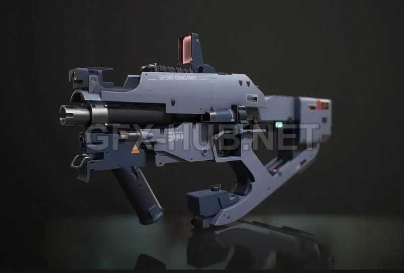 PBR Game 3D Model – Modern Weapon
