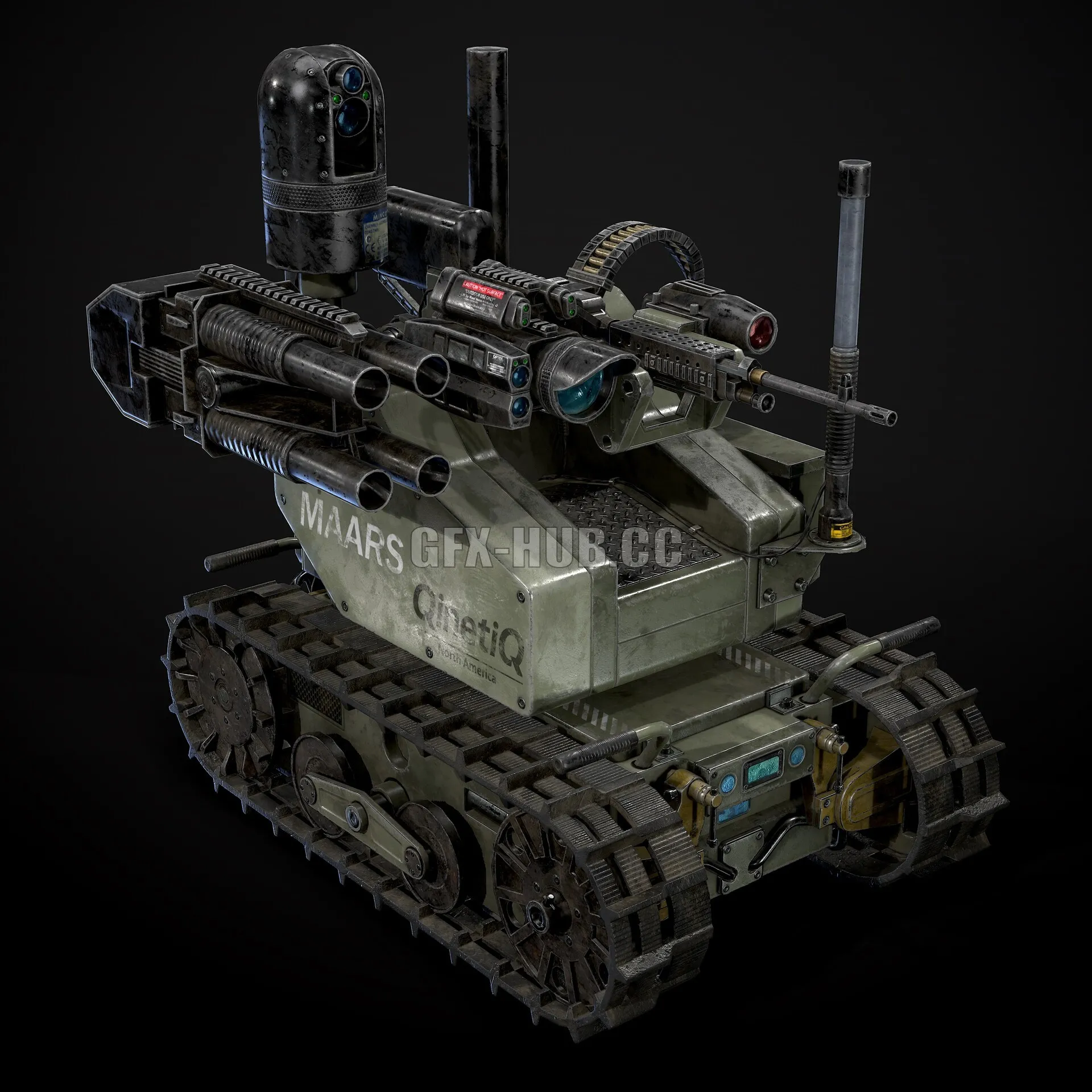 PBR Game 3D Model – Modular Advanced Armed Robotic System