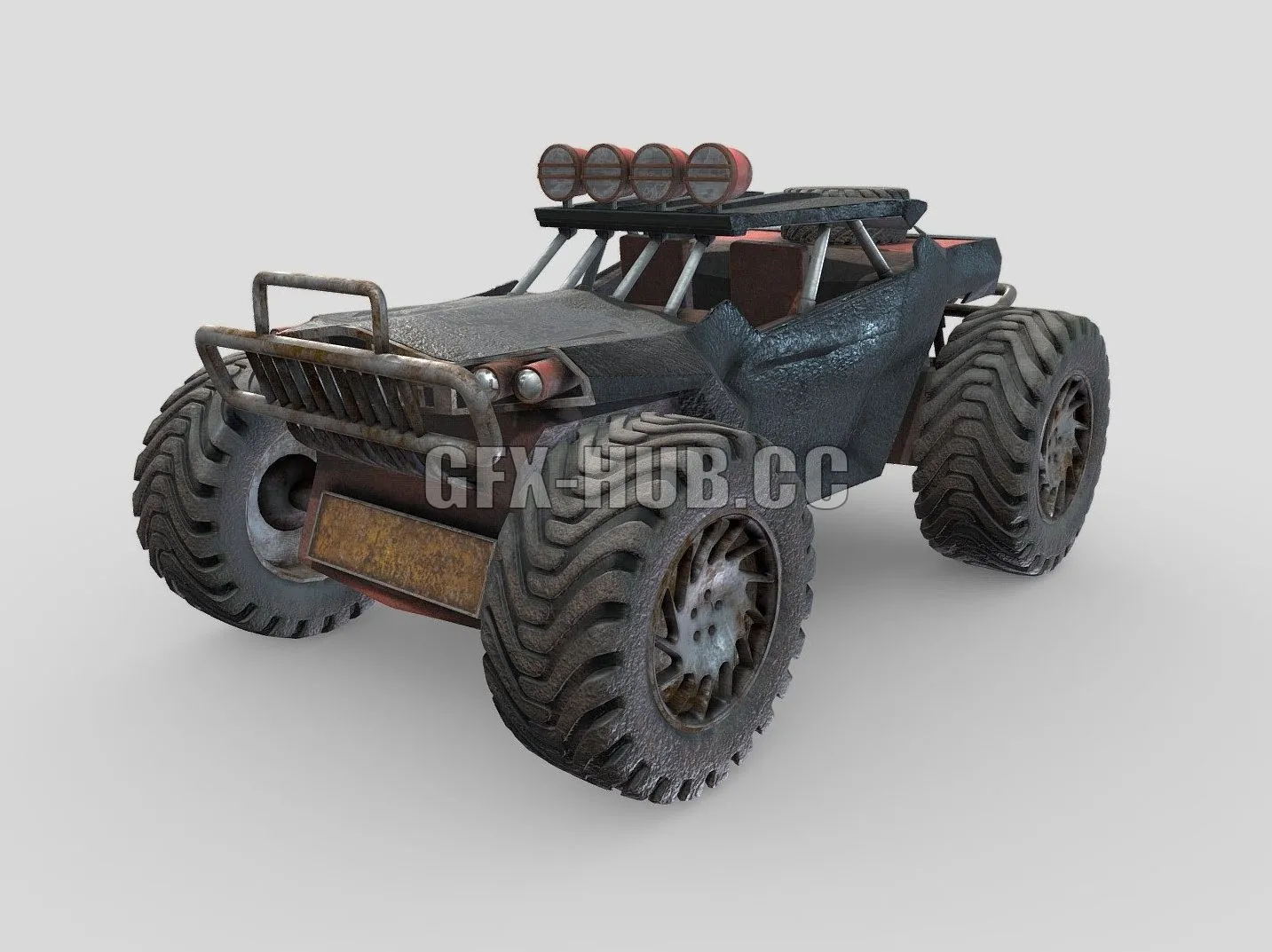 PBR Game 3D Model – Monster Truck