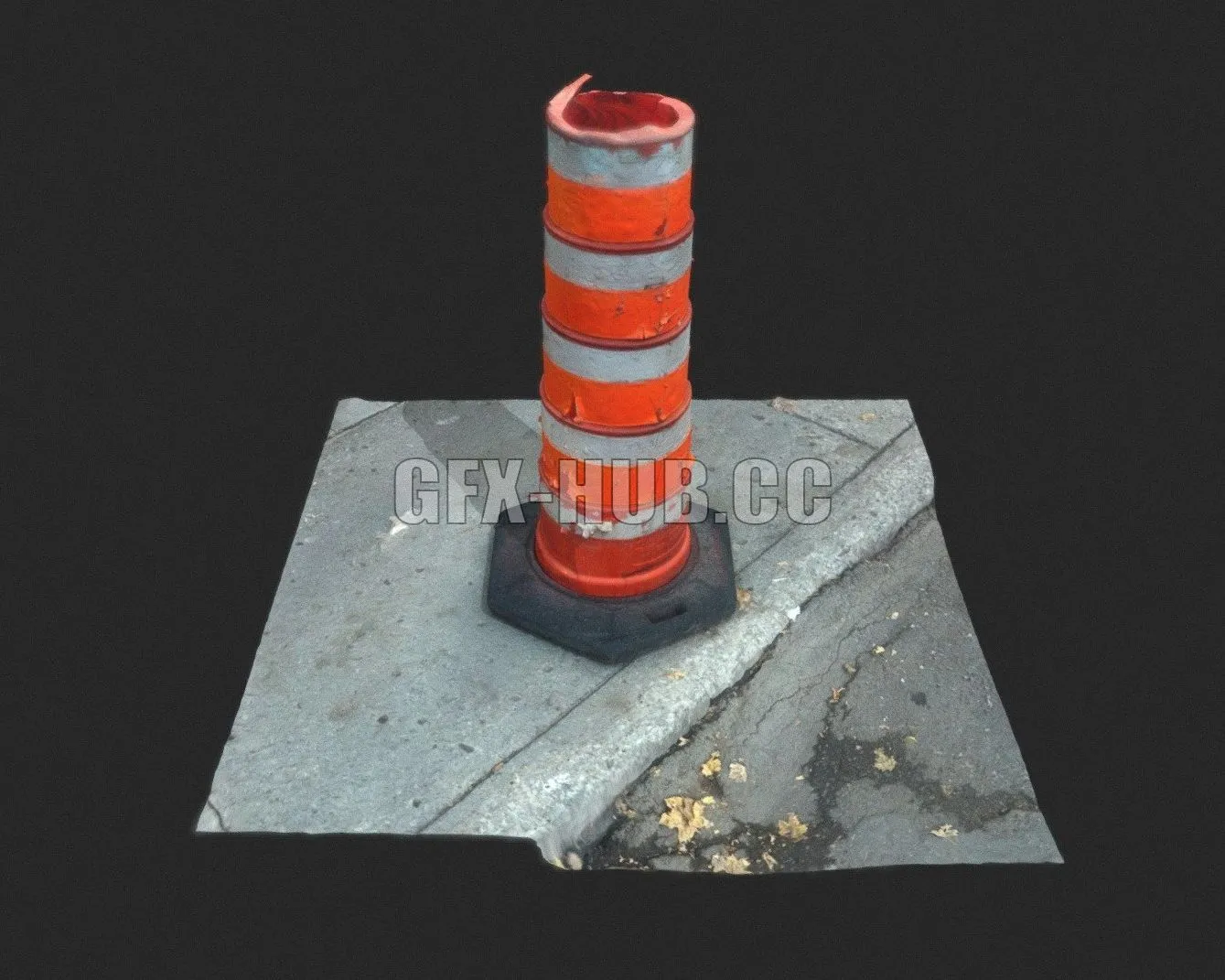 PBR Game 3D Model – Montreal Traffic Cone