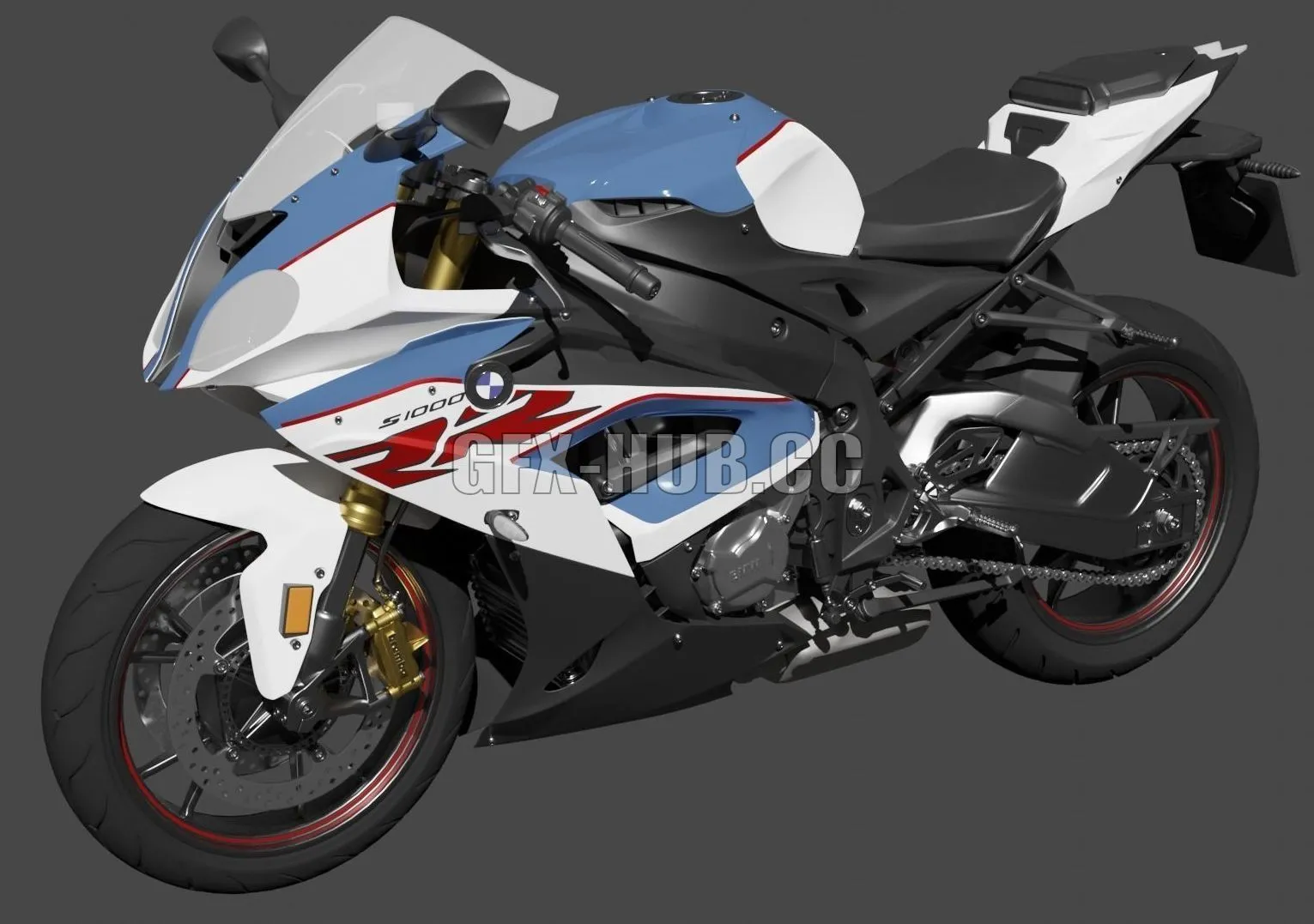 PBR Game 3D Model – Motorcycle BMW