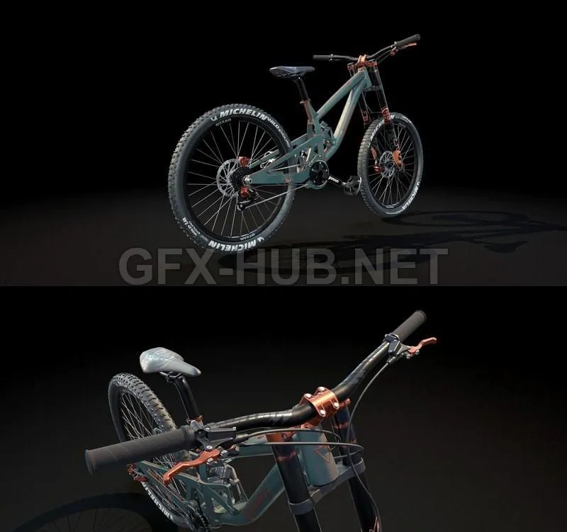 PBR Game 3D Model – Mountain Bike 2