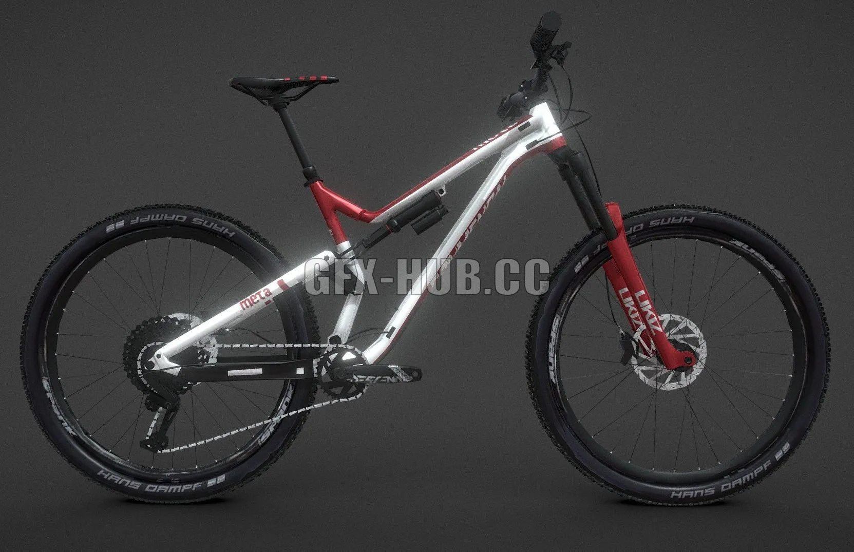 PBR Game 3D Model – Mountain Bike MTB