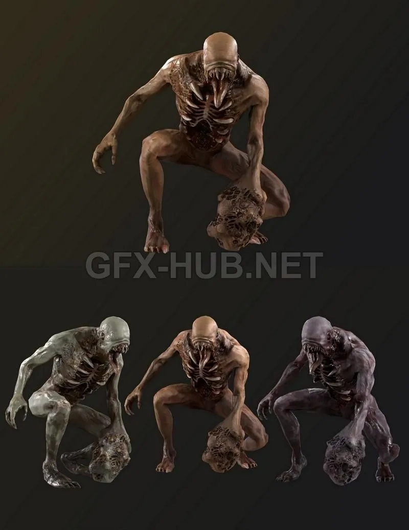 PBR Game 3D Model – Mutant