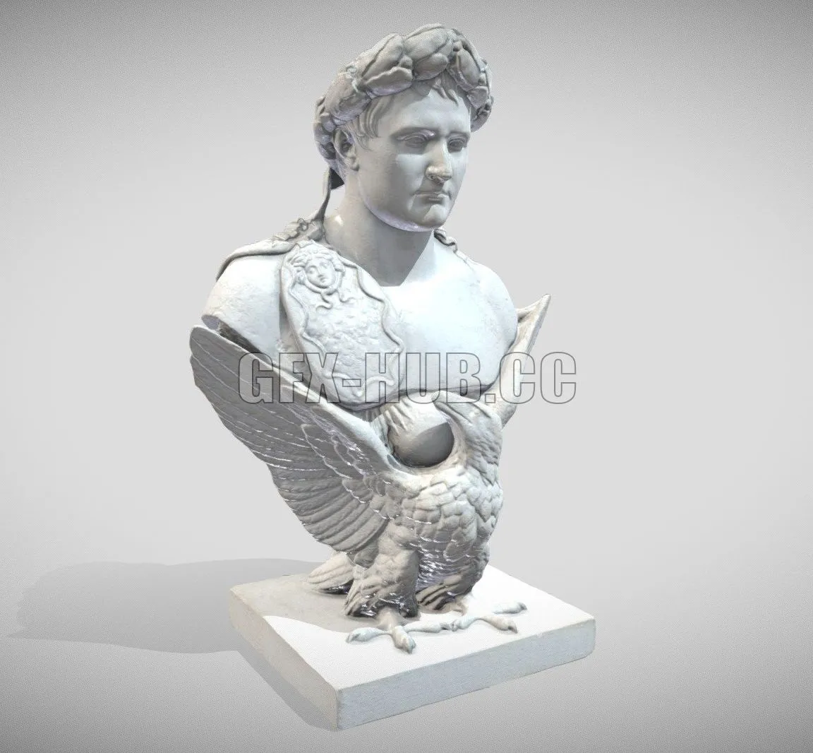PBR Game 3D Model – Napoleon Bust