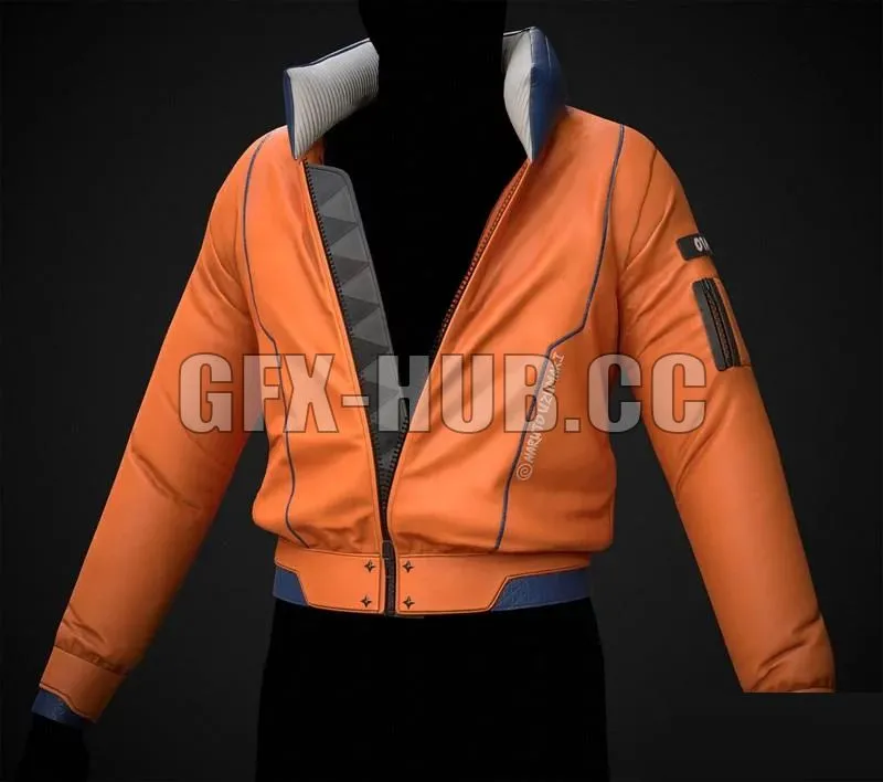 PBR Game 3D Model – Naruto Jacket