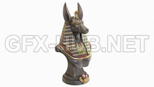 PBR Game 3D Model – Anubis Bust