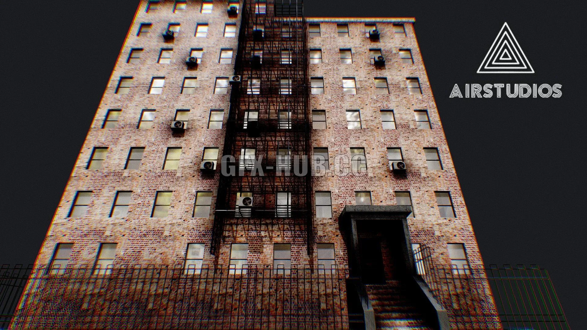 PBR Game 3D Model – New York Building