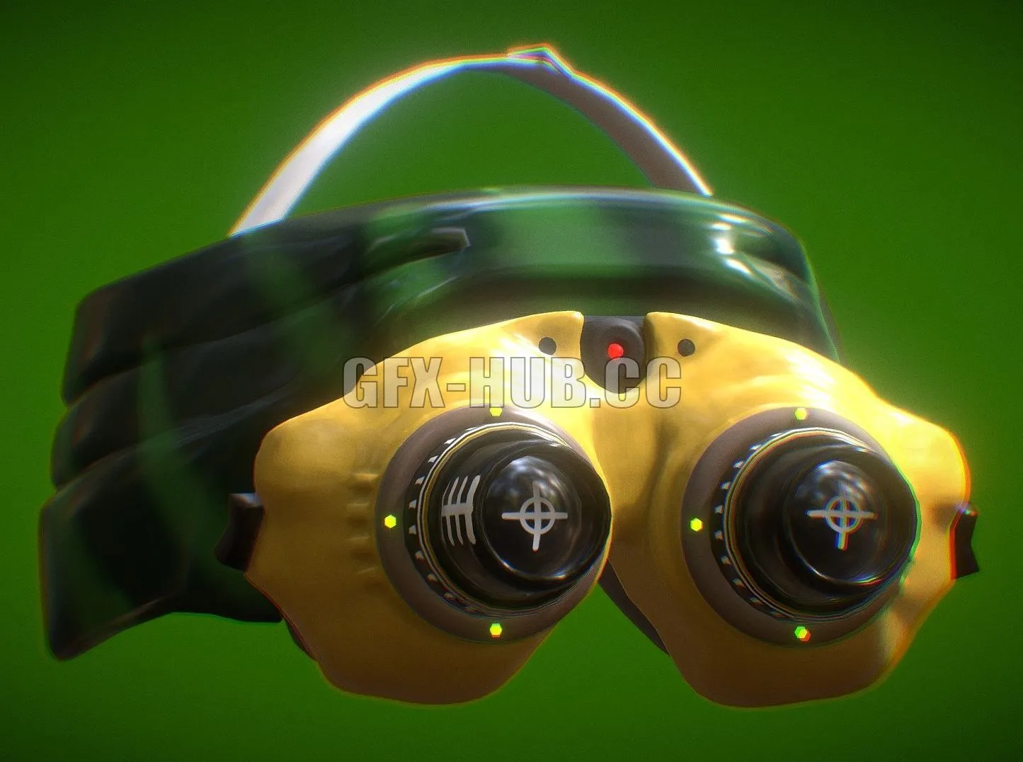 PBR Game 3D Model – Night Vision Goggles