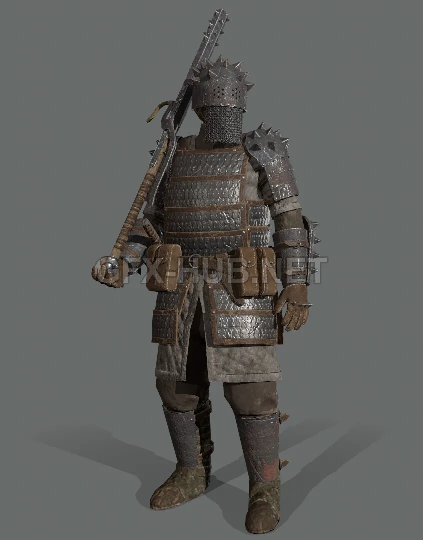 PBR Game 3D Model – Northern Medium Armor