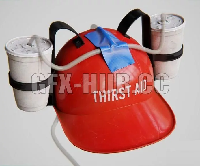 PBR Game 3D Model – Novelty Drink Helmet