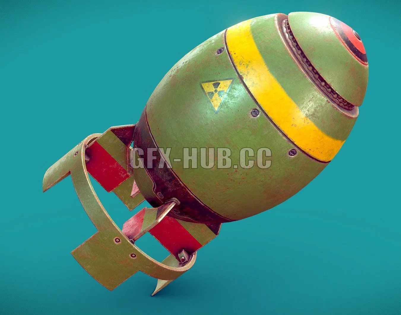 PBR Game 3D Model – Nuclear Bomb