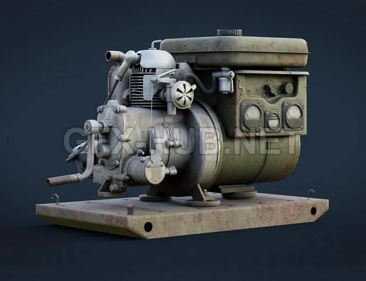 PBR Game 3D Model – Old Generator