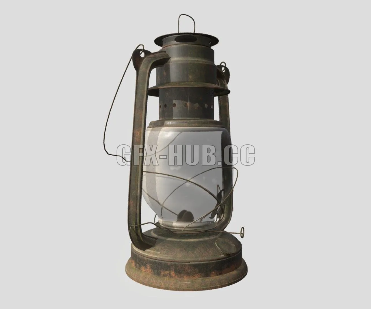 PBR Game 3D Model – Old Lamp