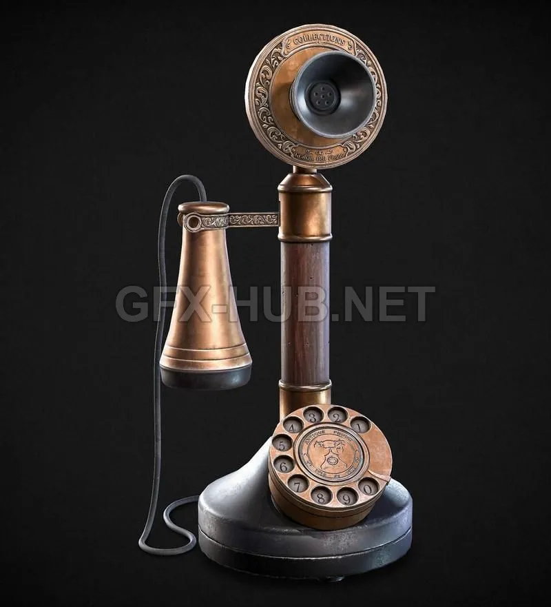 PBR Game 3D Model – Old Phone