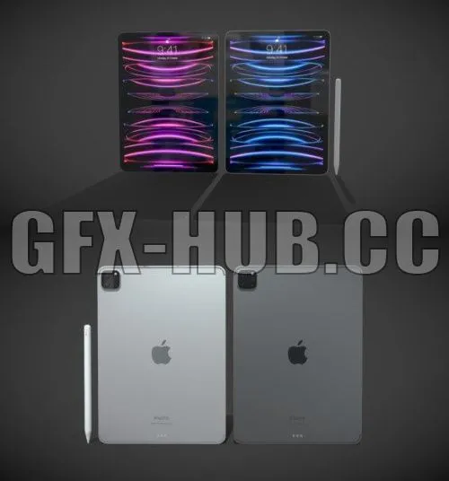 PBR Game 3D Model – Apple iPad Pro 11-inch M2
