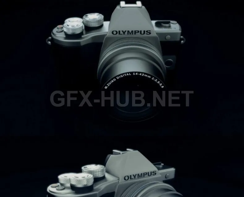 PBR Game 3D Model – Olympus camera