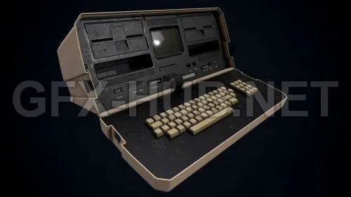 PBR Game 3D Model – Osborne 1 Computer