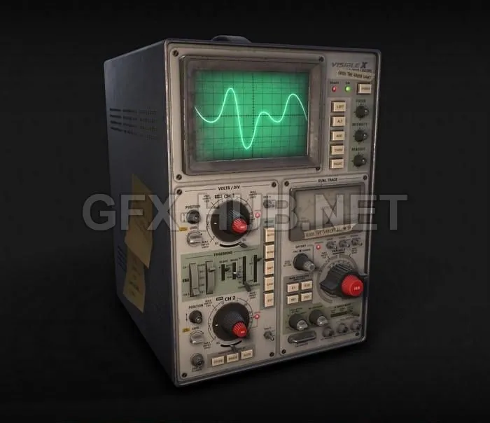 PBR Game 3D Model – Oscilloscope PBR