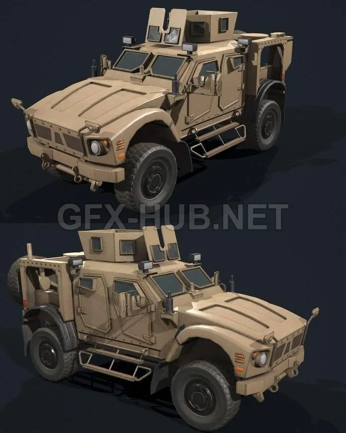 PBR Game 3D Model – Oshkosh MATV